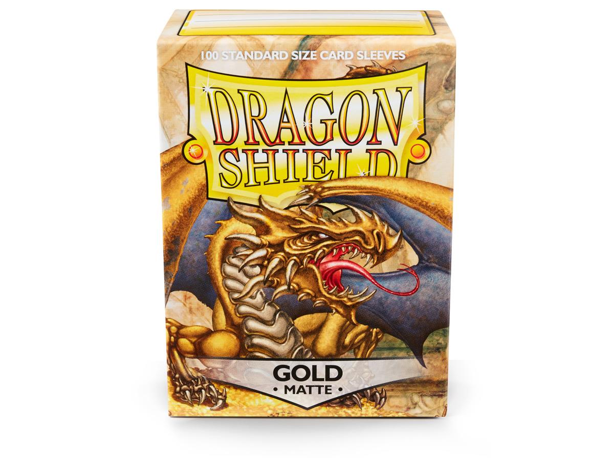 Dragon Shield Gold Matte Standard Sleeves x 100